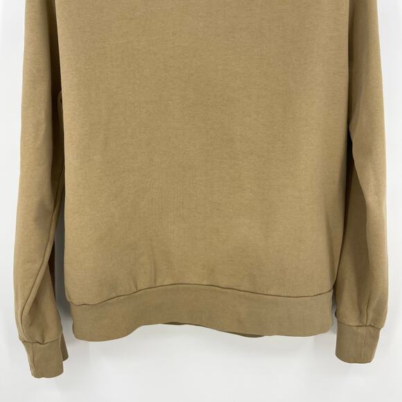 Polo Ralph Lauren | Loopback Fleece Quarter Zip Sweatshirt in Desert Khaki L - Picture 9 of 11